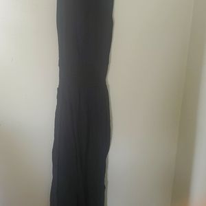 Black Green Dragon Maxi Dress